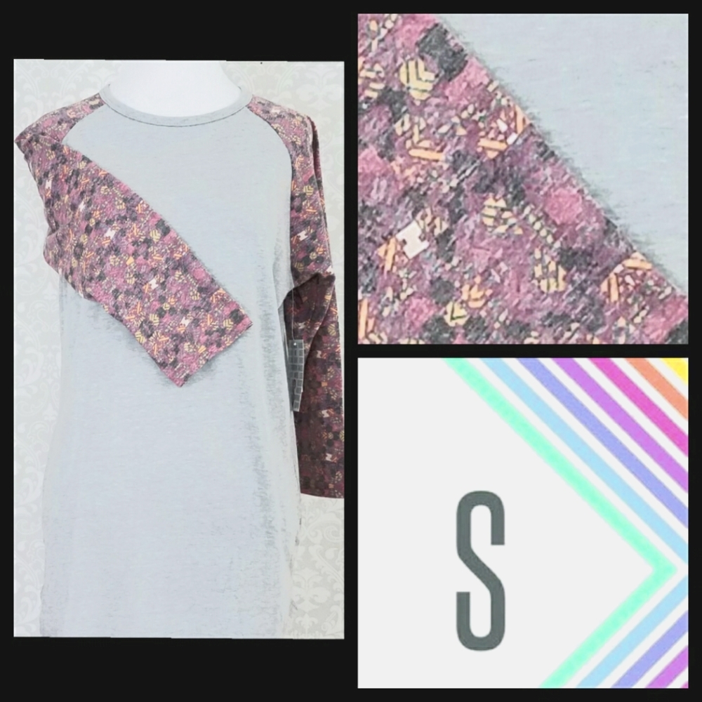 LuLaRoe Randy Tee Raglan Sleeves
